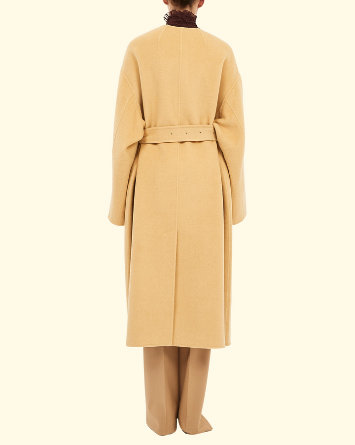 Fernanda Double Faced Wool Oversized Coat | Lotus