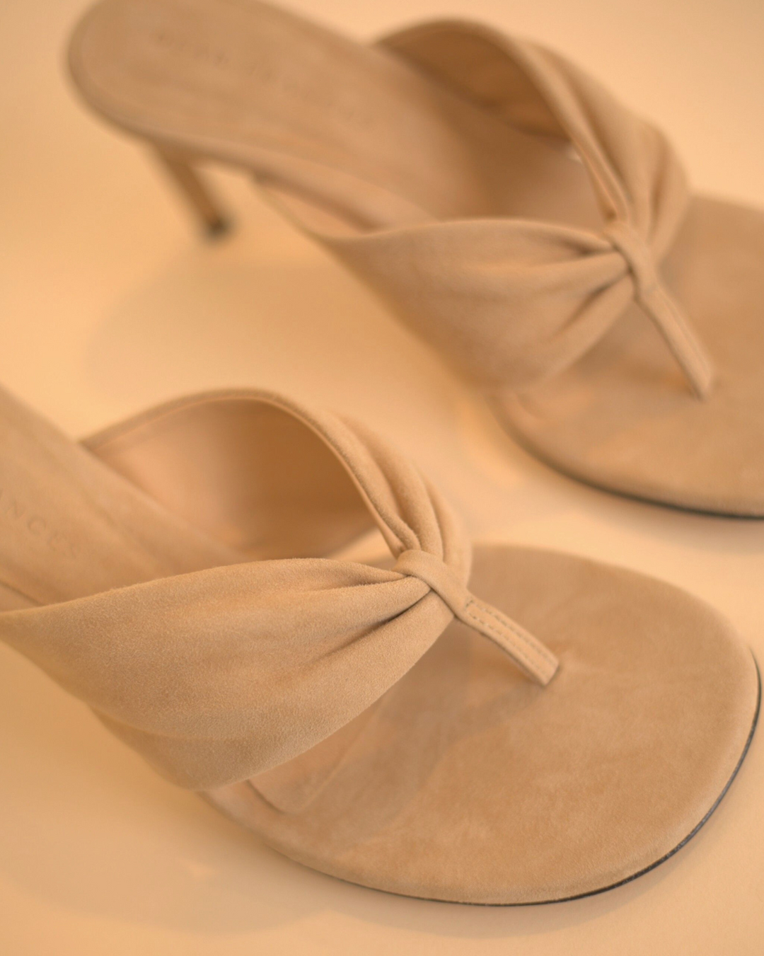 Wrap Heel | Sand Suede