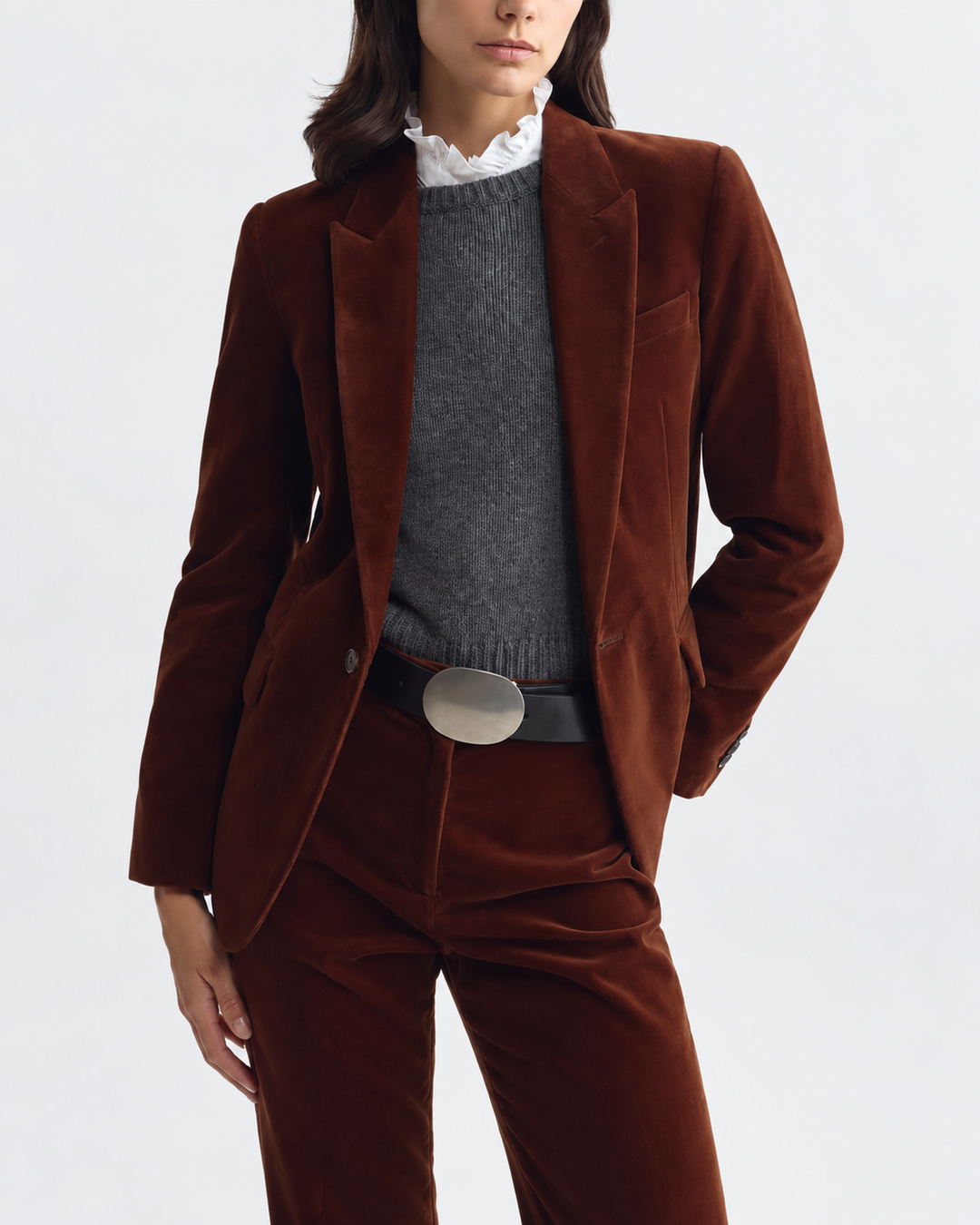 Anabel Tailored Jacket | Burnt Sienna