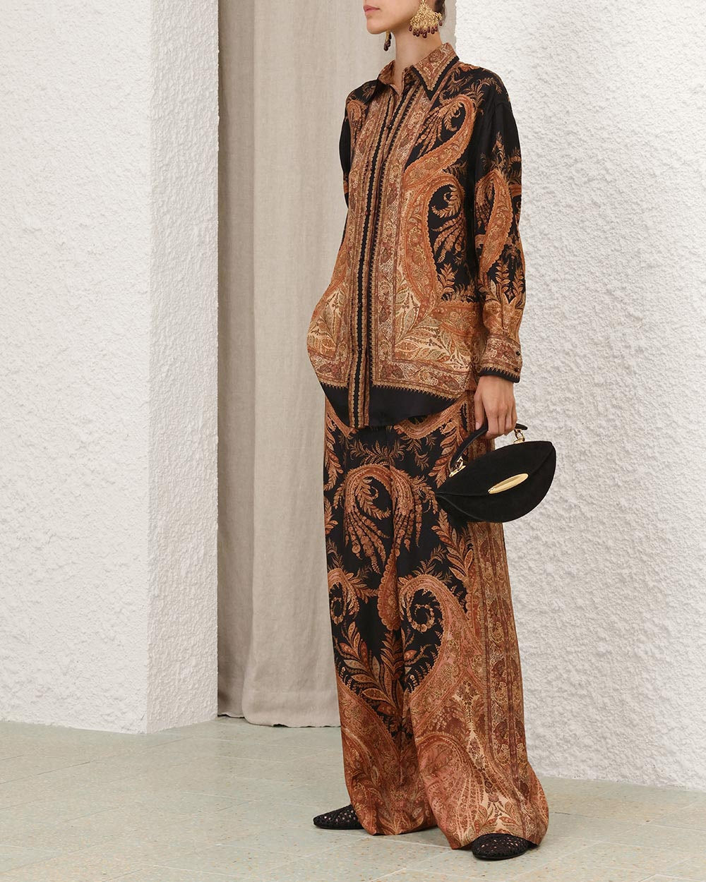 Hypnotic Track Pant | Black Paisley