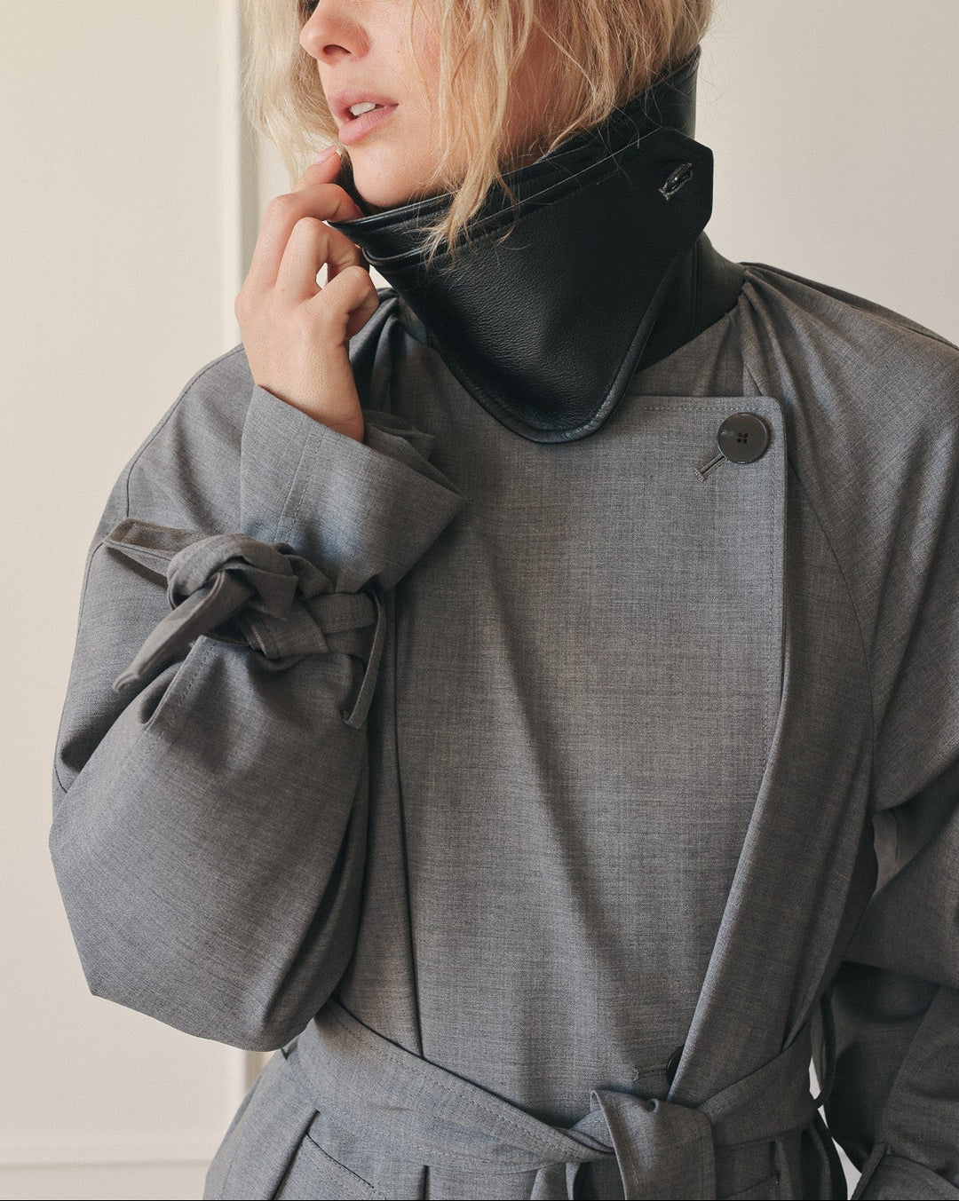 Sidney Trench Coat | Grey