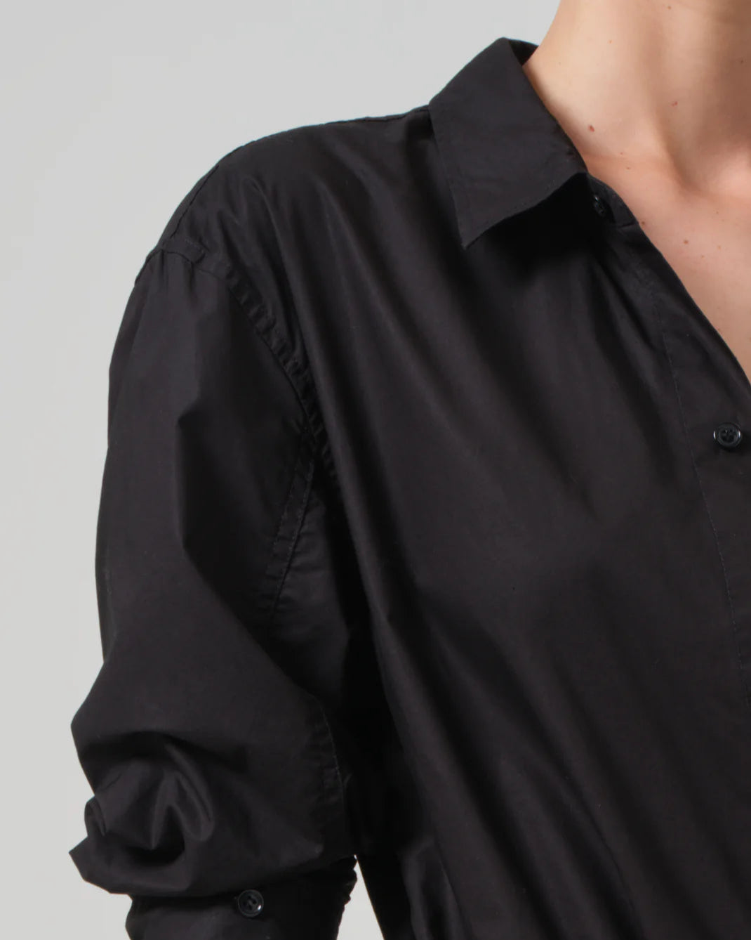 Kayla Shrunken Shirt | Black