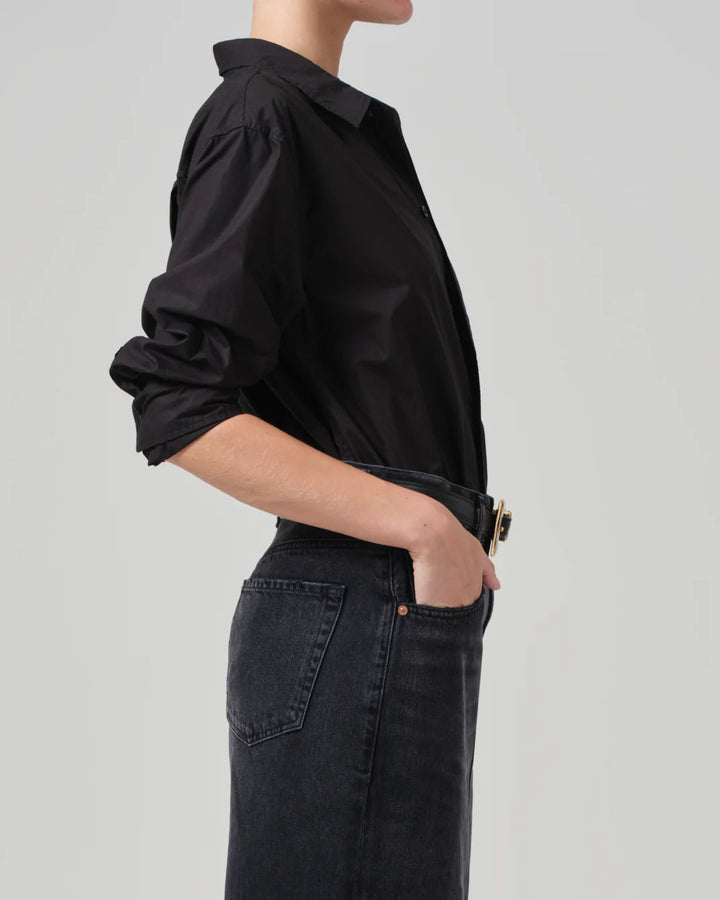 Kayla Shrunken Shirt | Black
