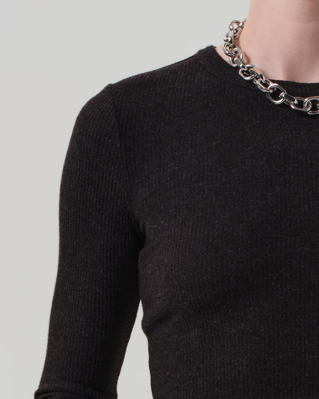 Bina Crewneck | Heather Brown