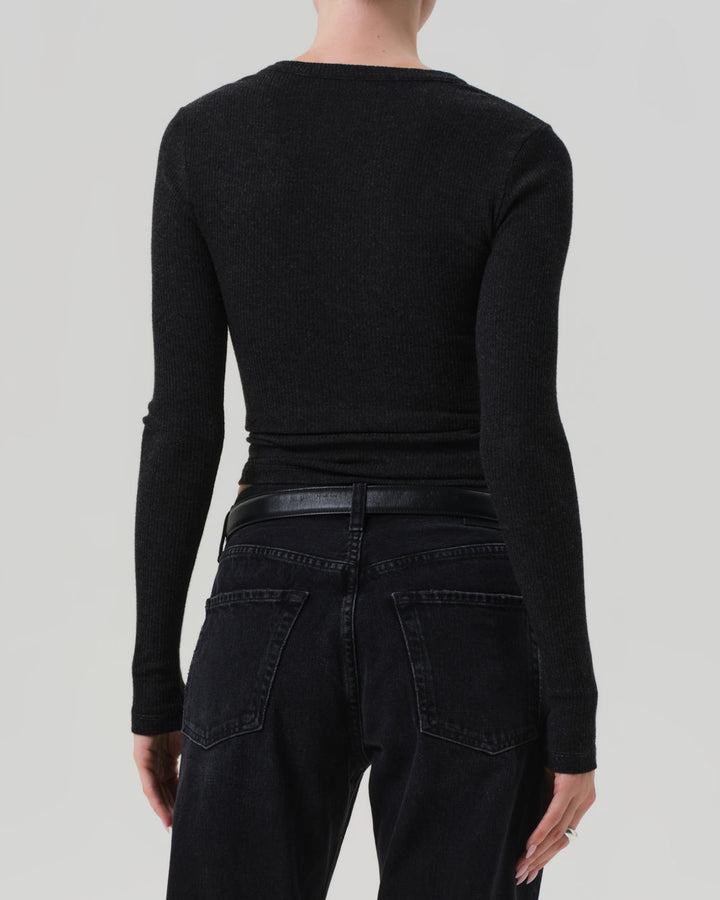 Bina Crewneck | Heather Charcoal