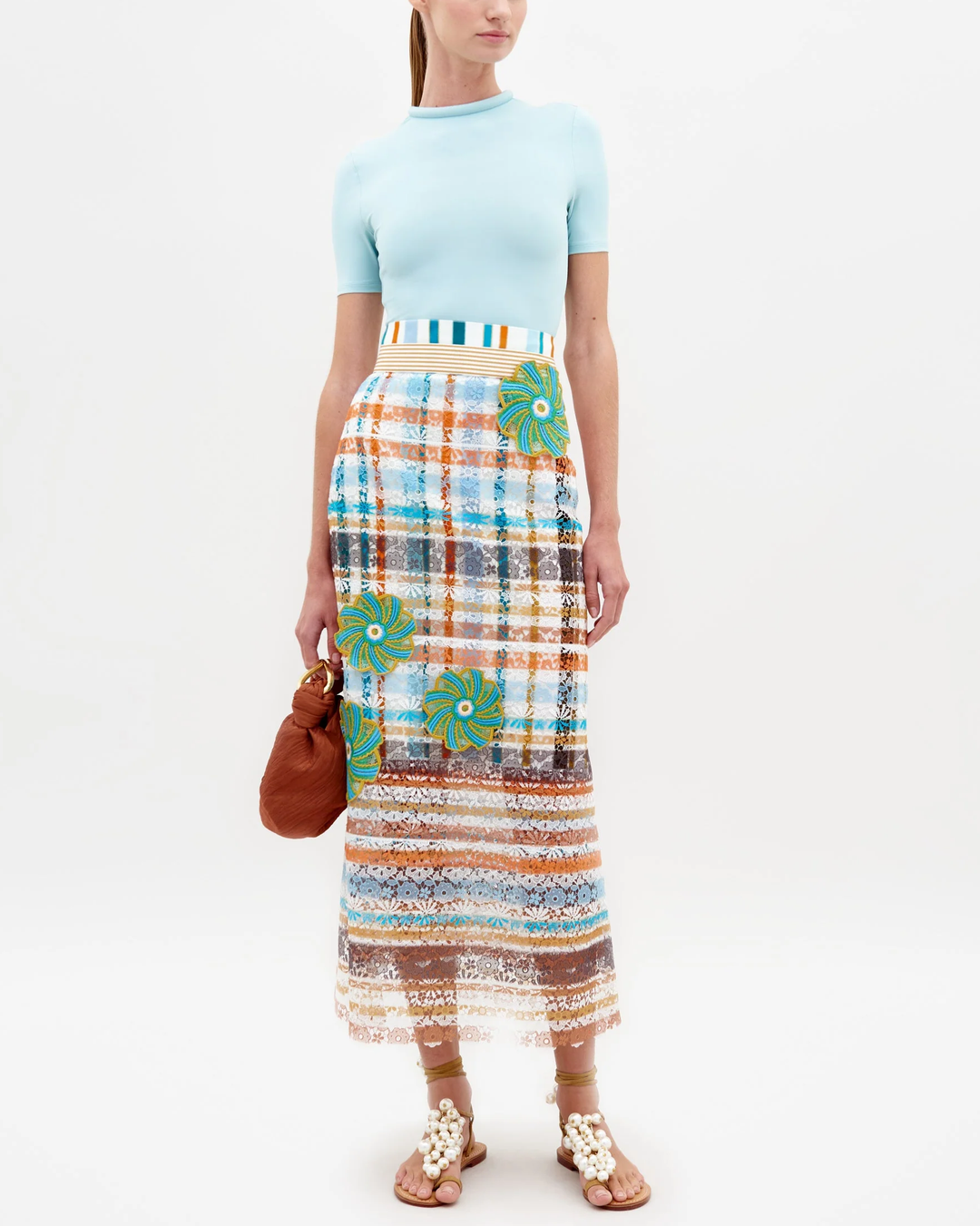 Shadia Skirt | Multi Stripes