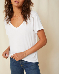 V-Neck Tee | White