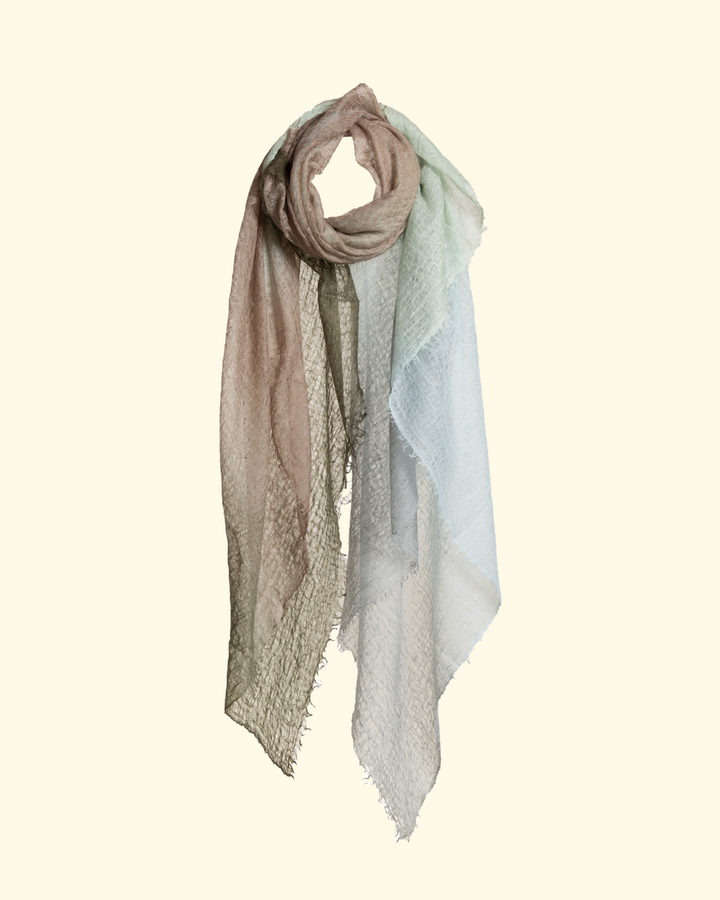 St. Tropez Degradee Shawl | Green Soft