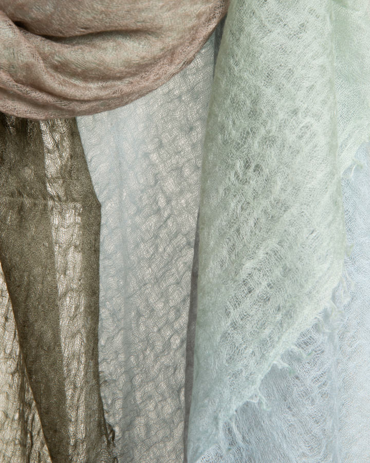 St. Tropez Degradee Shawl | Green Soft