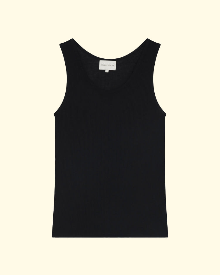 Alicudi Tank Top | Black