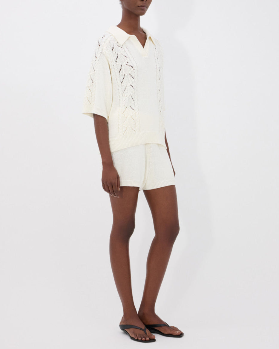 Andel Crochet Shorts | Ivory
