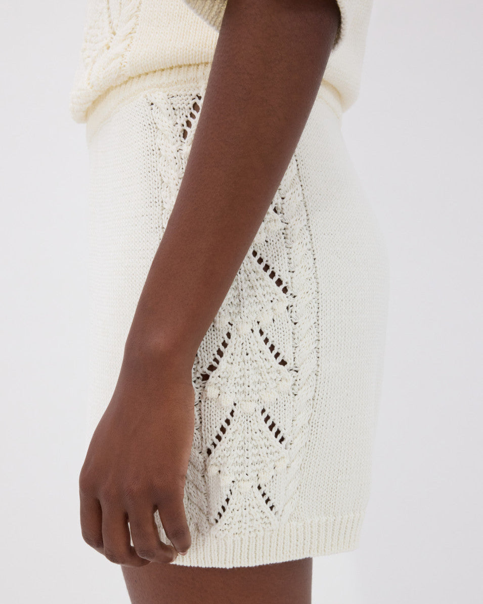 Andel Crochet Shorts | Ivory