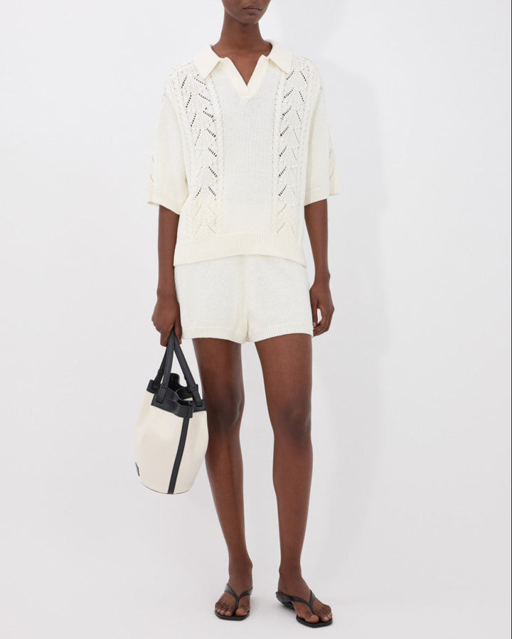 Andel Crochet Shorts | Ivory