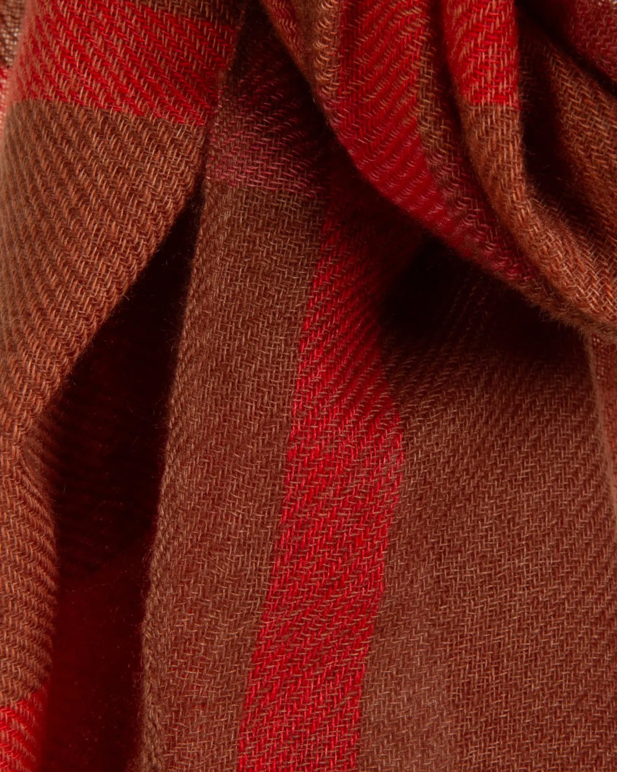 Mirror Cashmere Shawl Checks | Browns+Reds