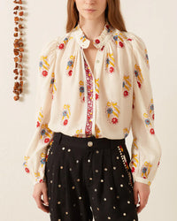 Annabel Fireflower Shirt | Ivory