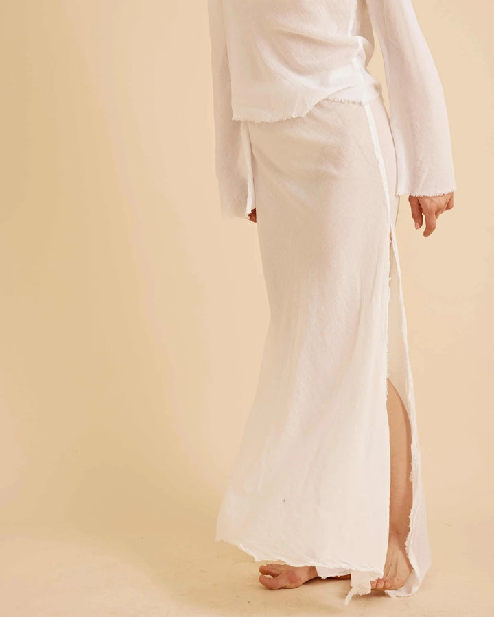 Jennifer Maxi Skirt | White