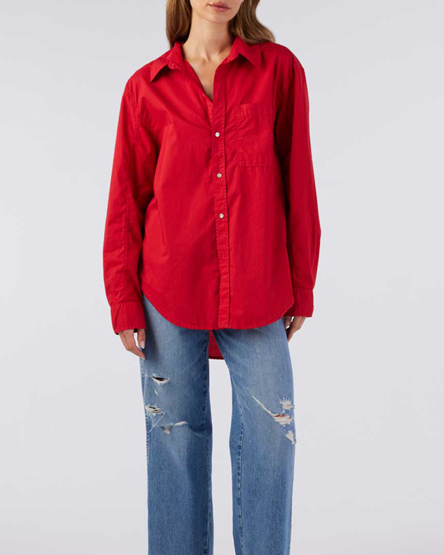Ruth Oversized Shirt | Cherry