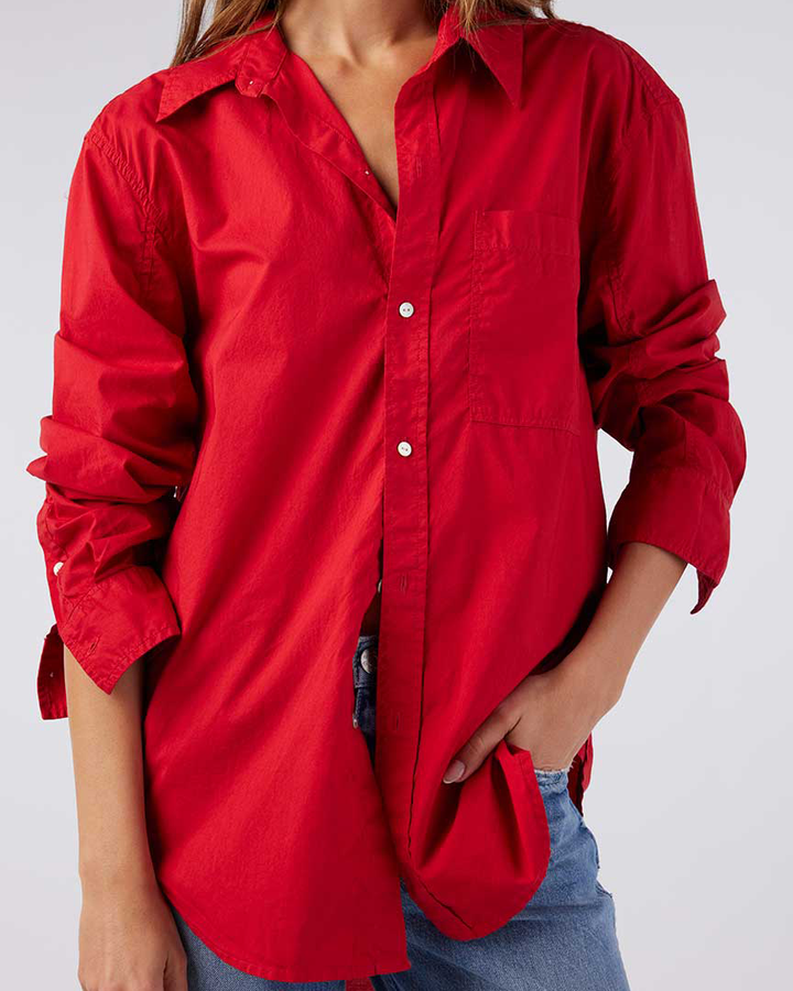 Ruth Oversized Shirt | Cherry