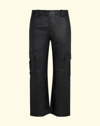 Baggy Lowrise Cargo Pants | Black