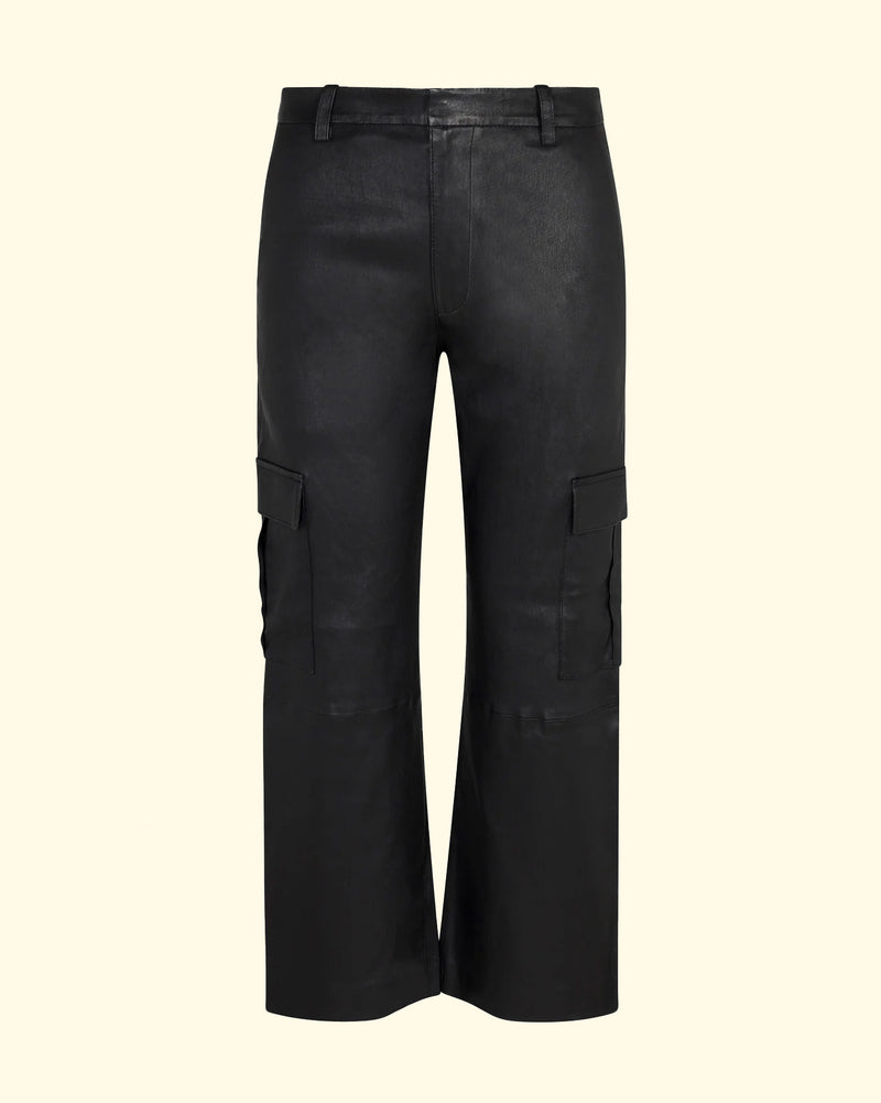 Baggy Lowrise Cargo Pants | Black