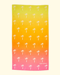 Printed Ombre Beach Towel | Orange Multi