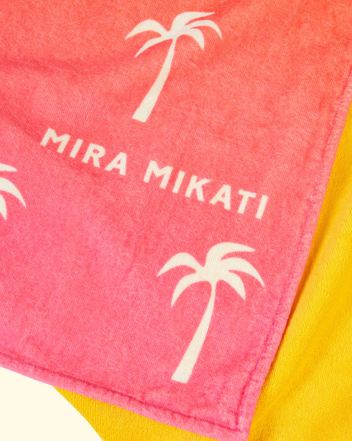 Printed Ombre Beach Towel | Orange Multi