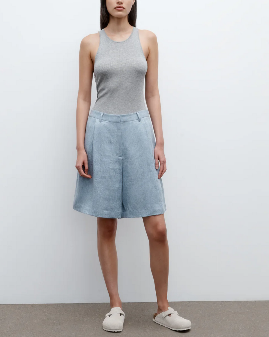 Harbor Tank | Light Heather Grey