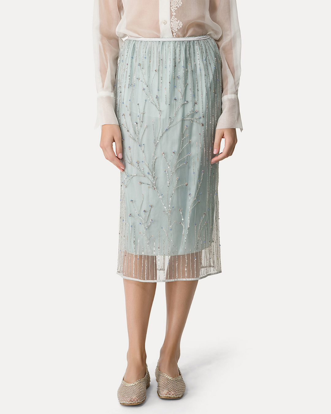Firefly Embroidery Tulle Skirt | Firefly