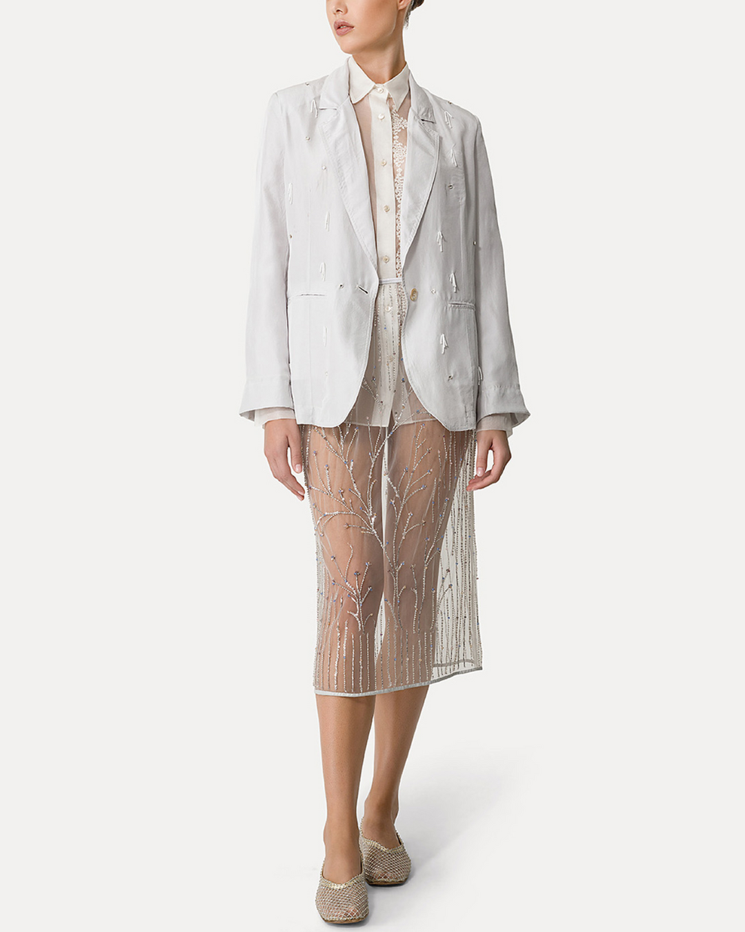 Firefly Embroidery Tulle Skirt | Firefly