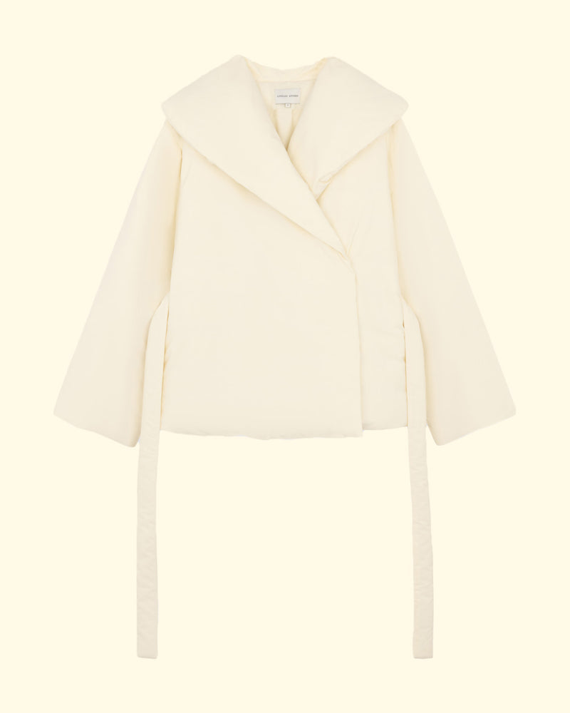 Short Puffer Jacket | Ivory