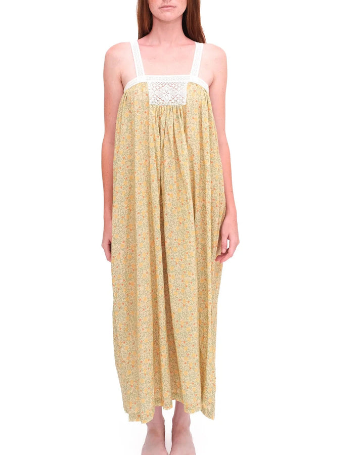 Gathered Slip With Cotton Lace | Iona