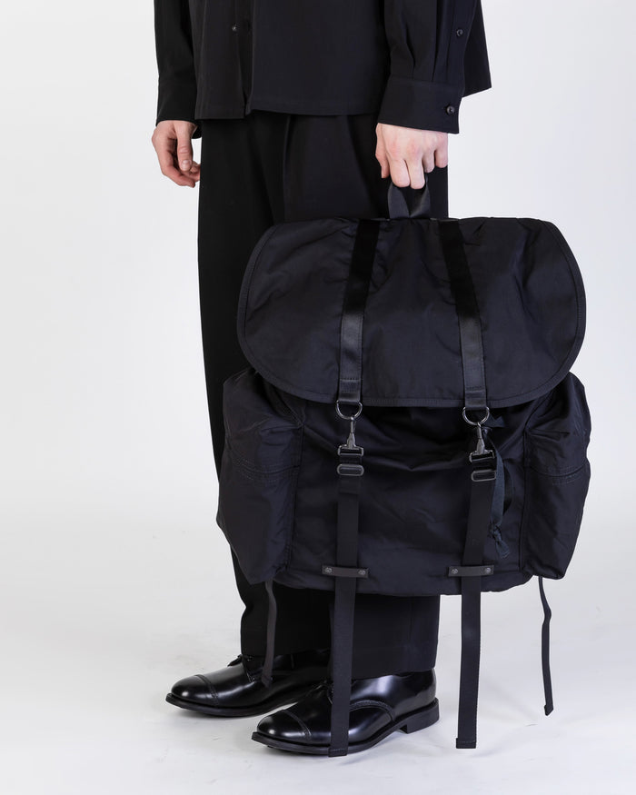 Gabardine Backpack | Black