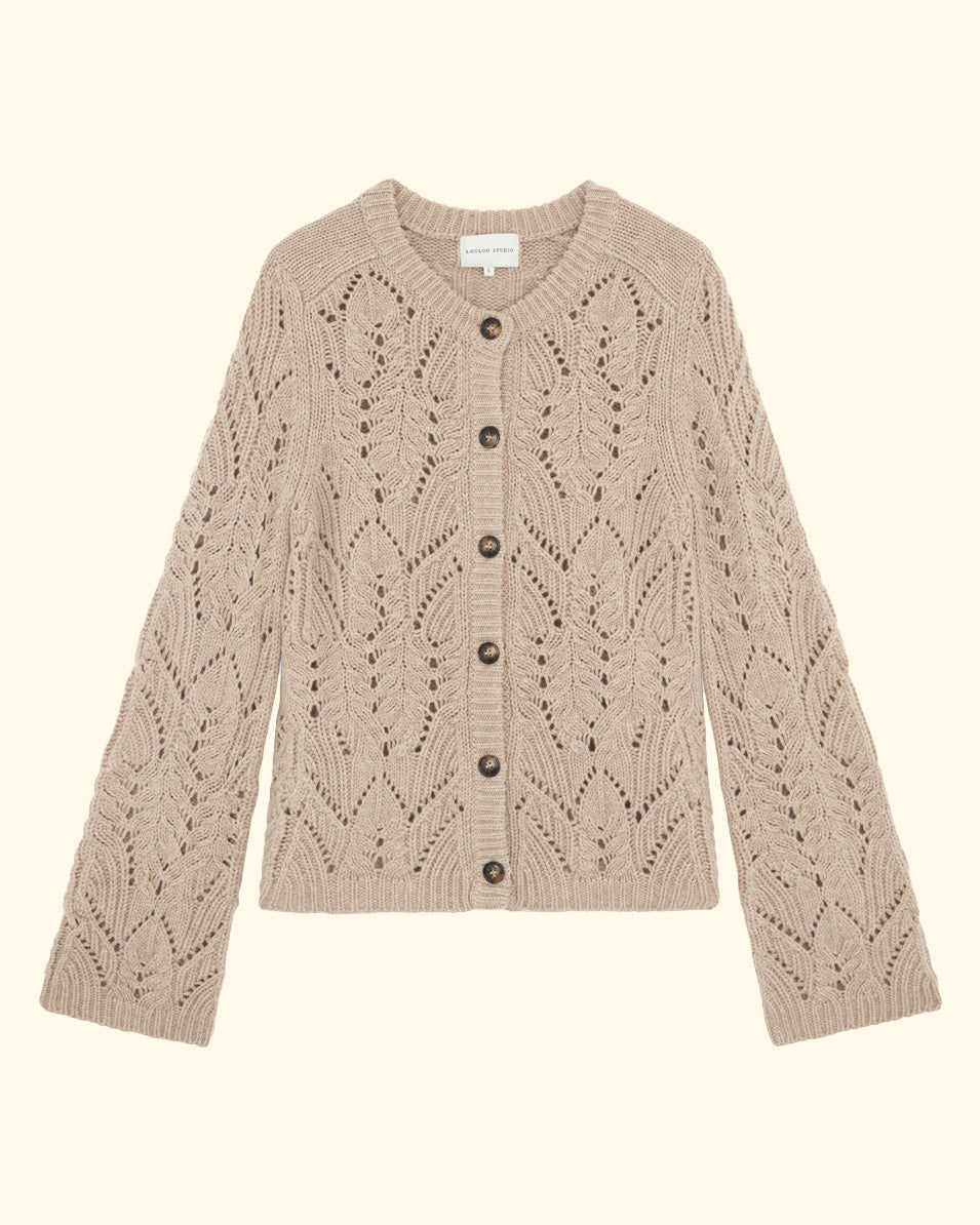 Frutos Cardigan | Melange Beige