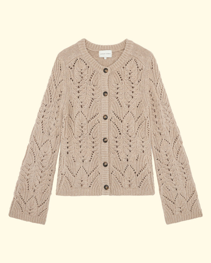 Frutos Cardigan | Melange Beige