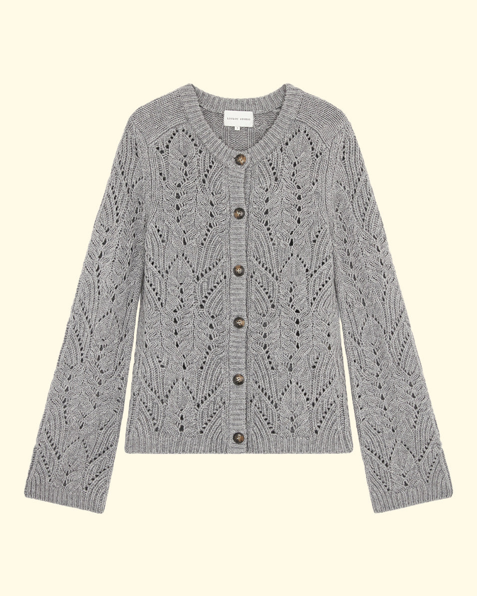 Frutos Cardigan | Grey Melange