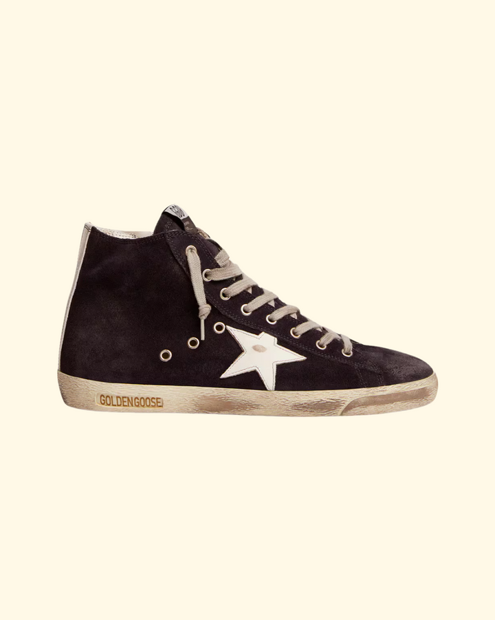 Fancy Classic Suede Leather Star | Night Blue