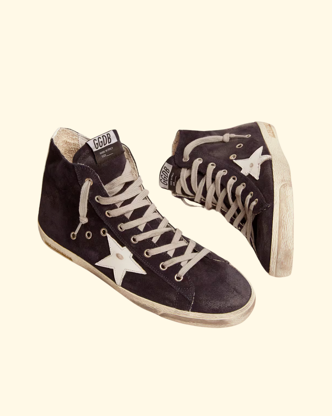 Fancy Classic Suede Leather Star | Night Blue