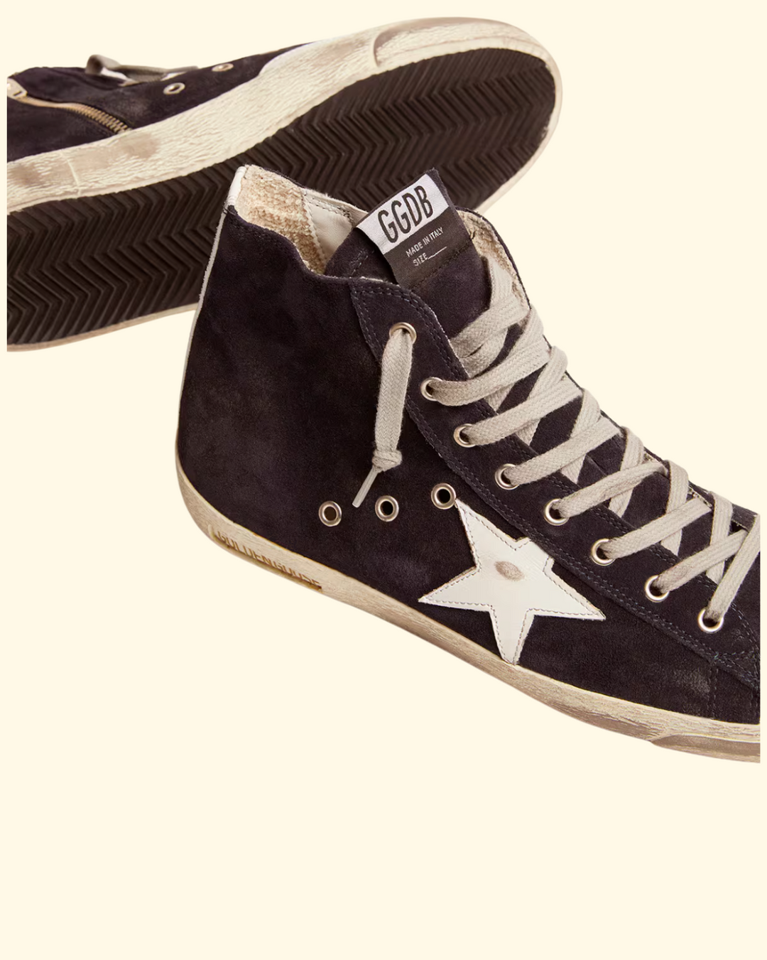 Fancy Classic Suede Leather Star | Night Blue