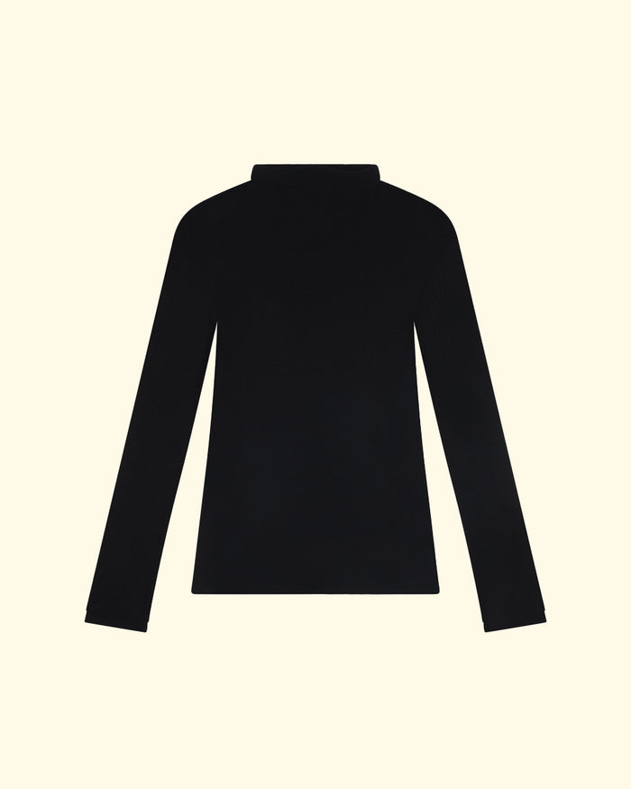 Turtleneck Tshirt | Black