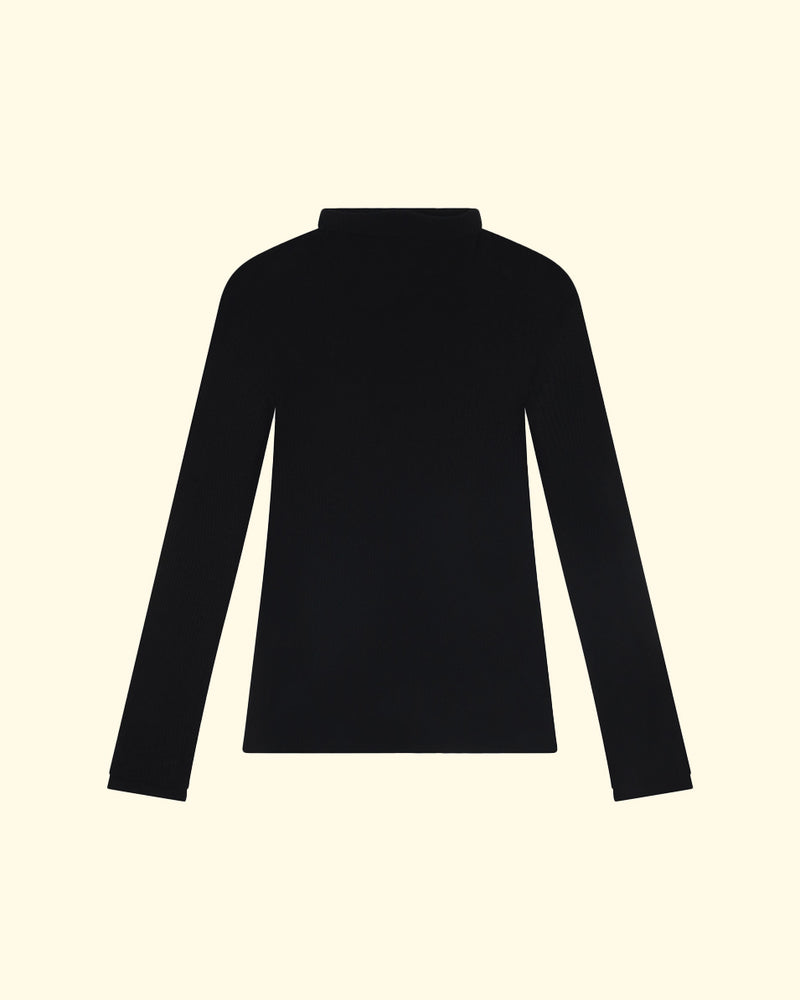 Turtleneck Tshirt | Black