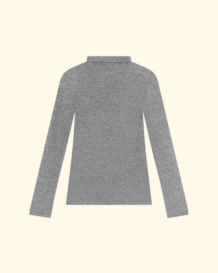 Turtleneck Tshirt | Grey