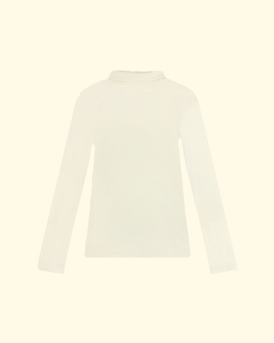 Turtleneck Tshirt | Ivory