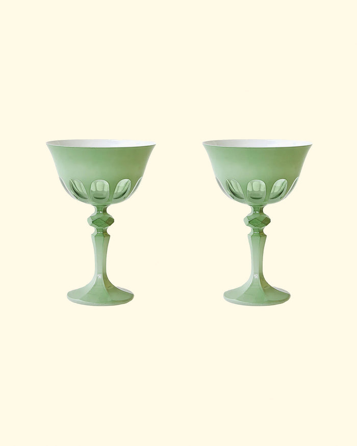Rialto Glass | Pale Sage Set