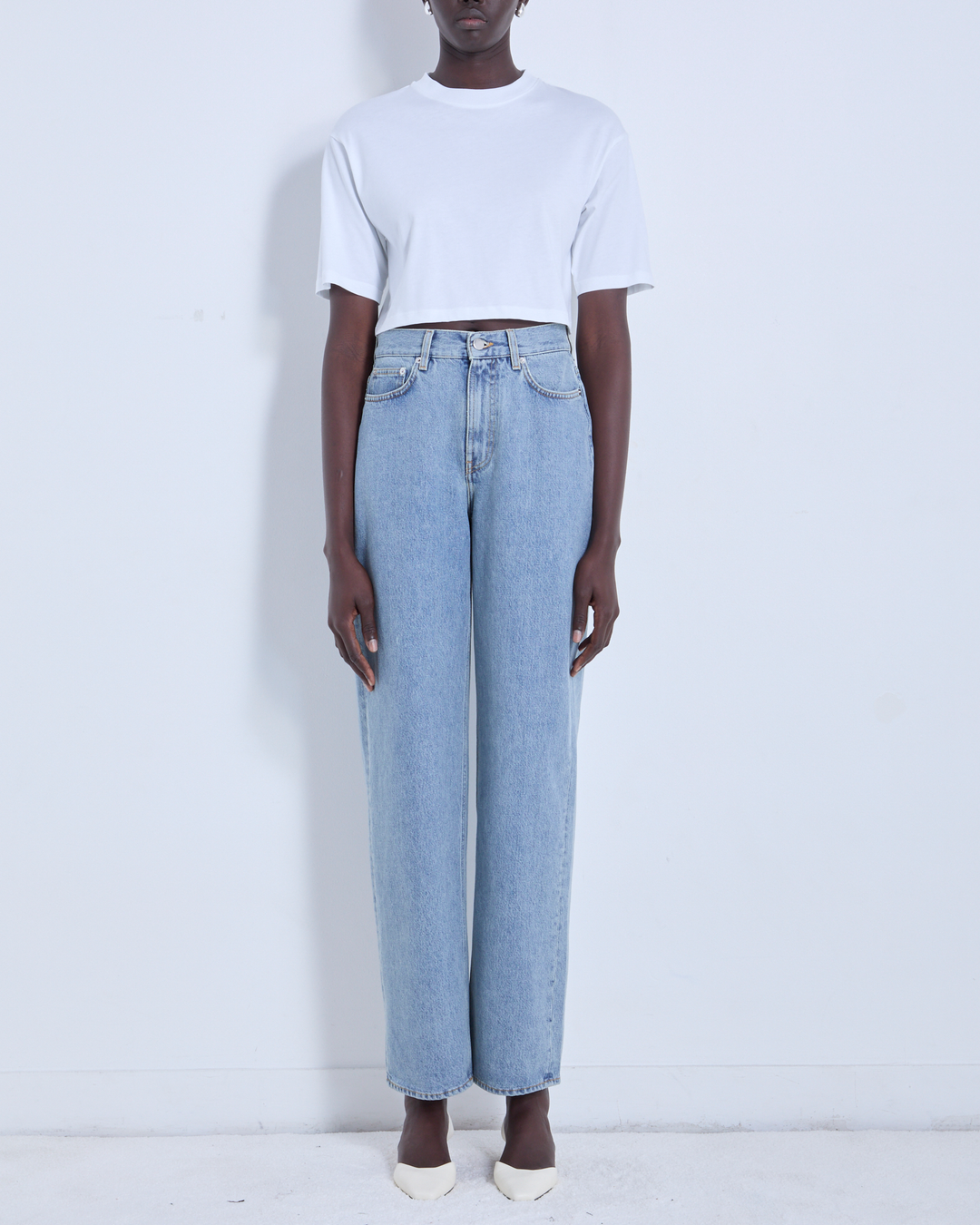 Gupo Cropped T-Shirt | White