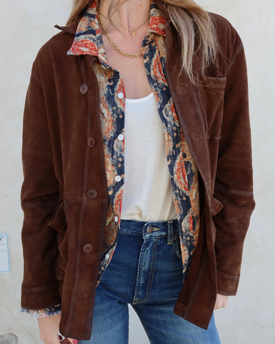 Suede Jacket | Cuoio