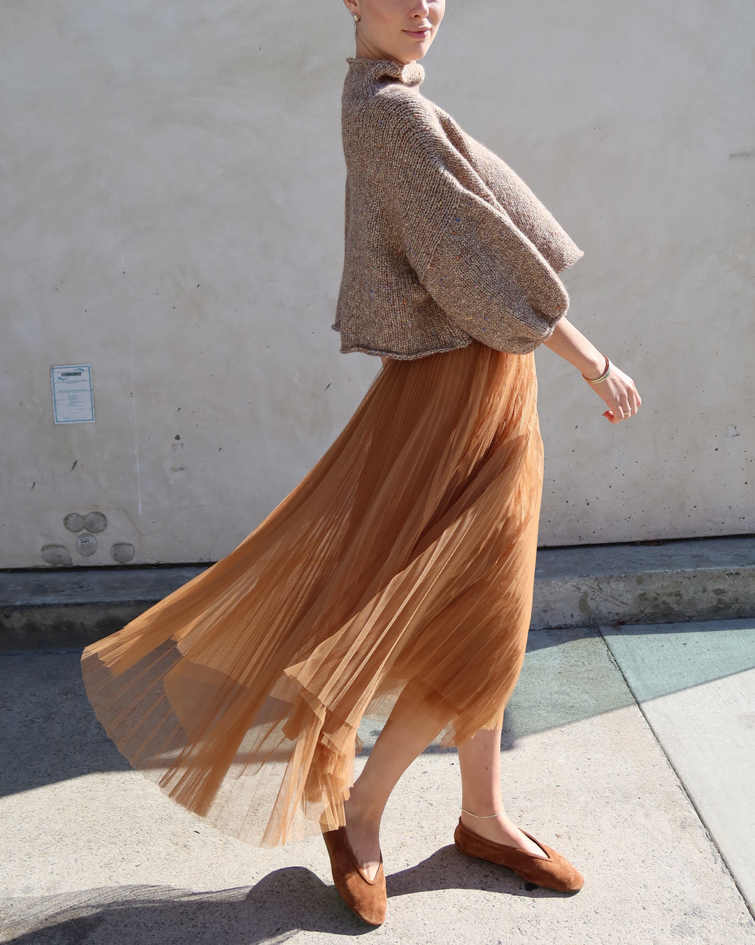 Merino Blend Sweater | Almond