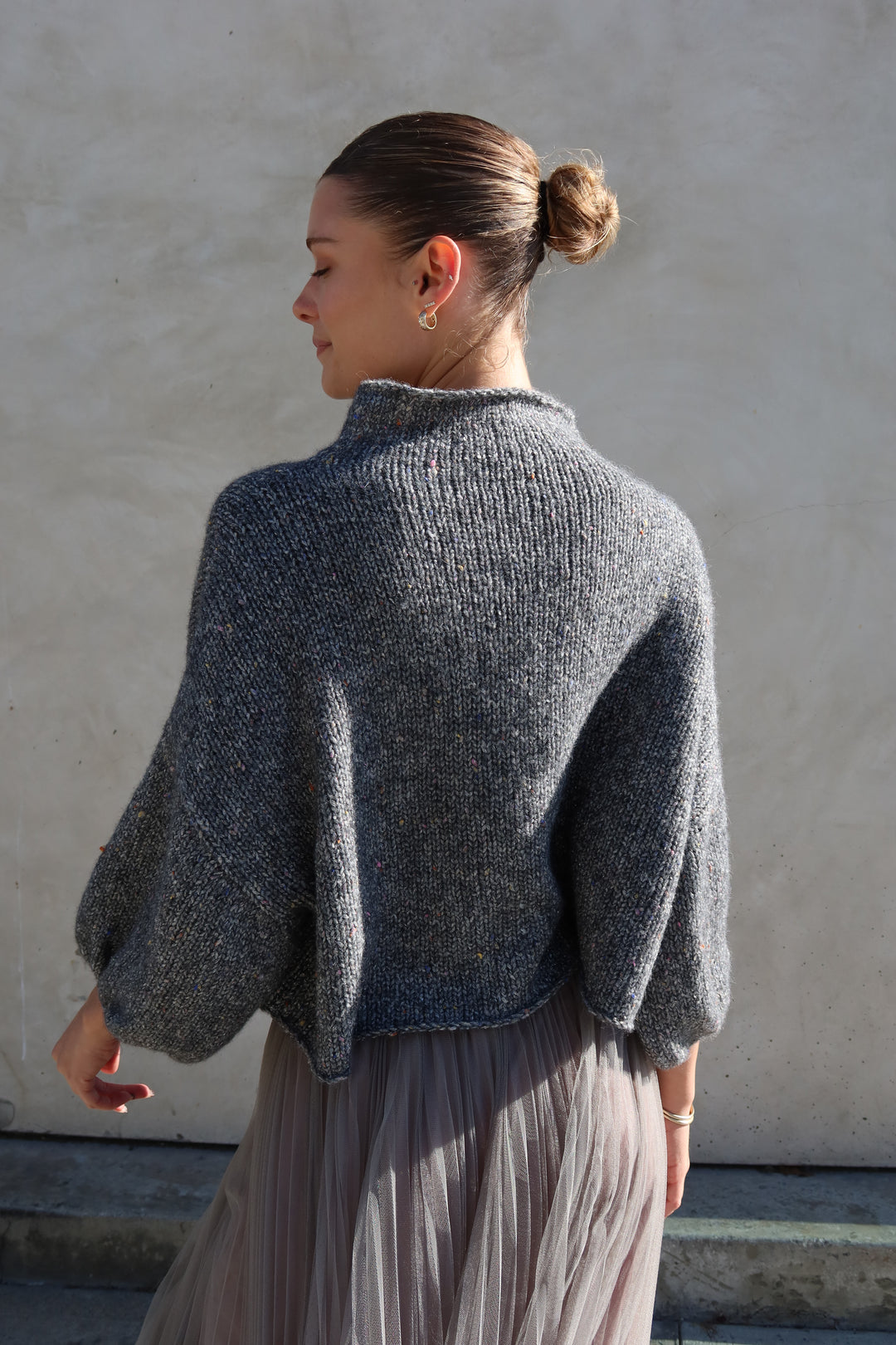 Merino Blend Sweater | Grey
