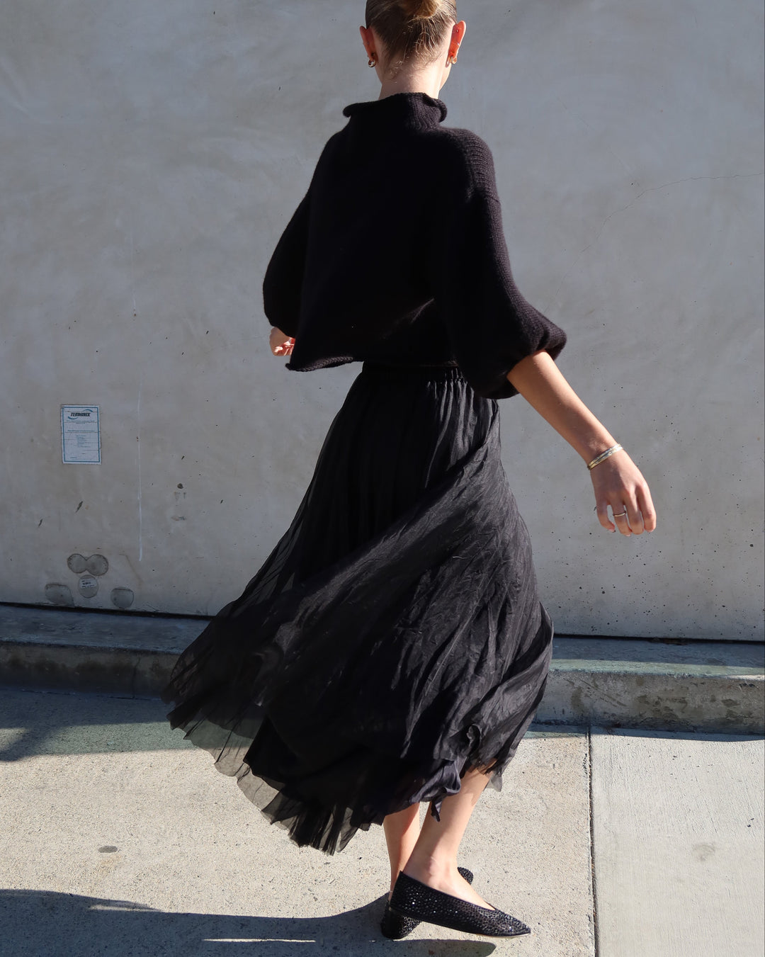 Cashmere Blend Sweater | Black
