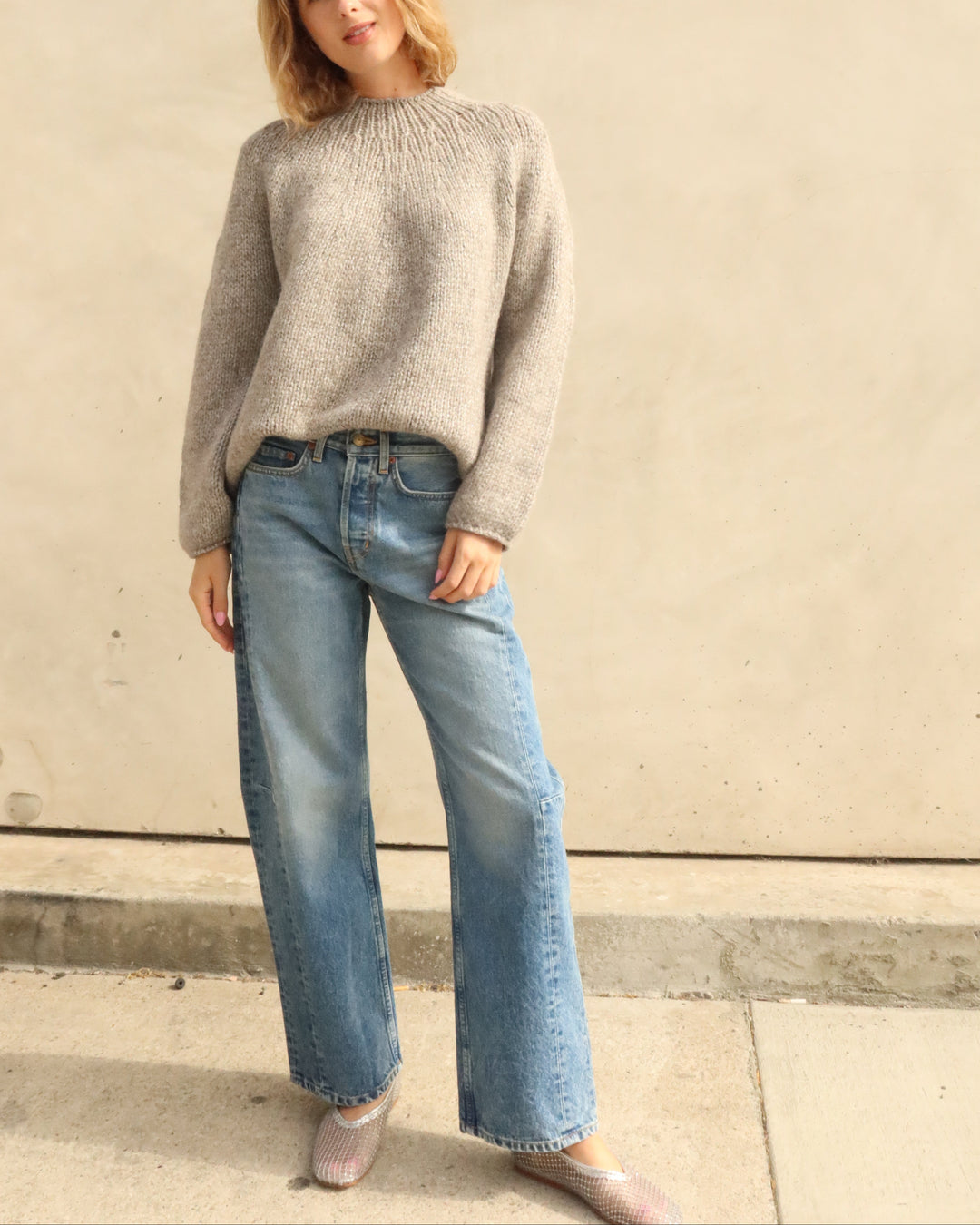 Chic Alpaca Sweater | Stone