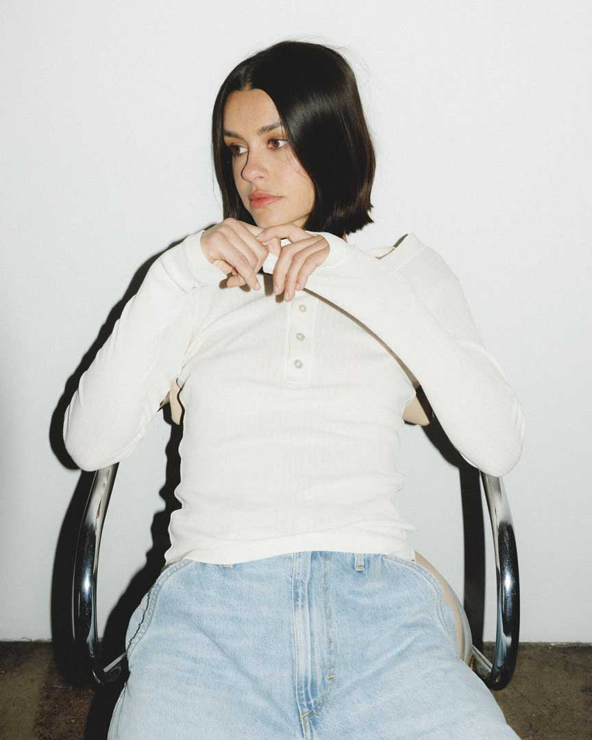 Sweets Long Sleeve Tee | Bone